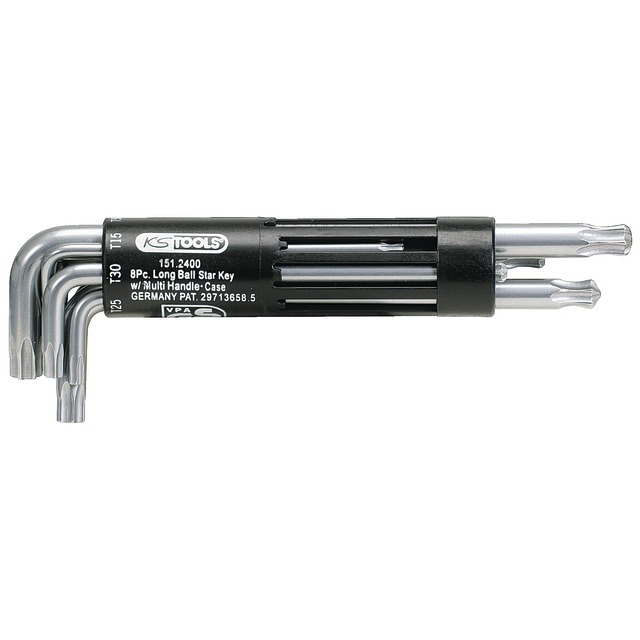 Cles Males Torx Longues Tete Spherique JEU de 8 Cles référence fournisseur KS1512400
